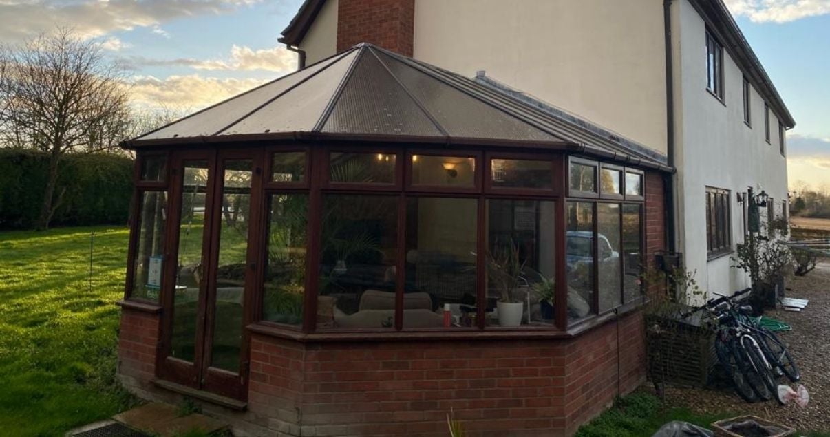 Before a conservatory roof replacement